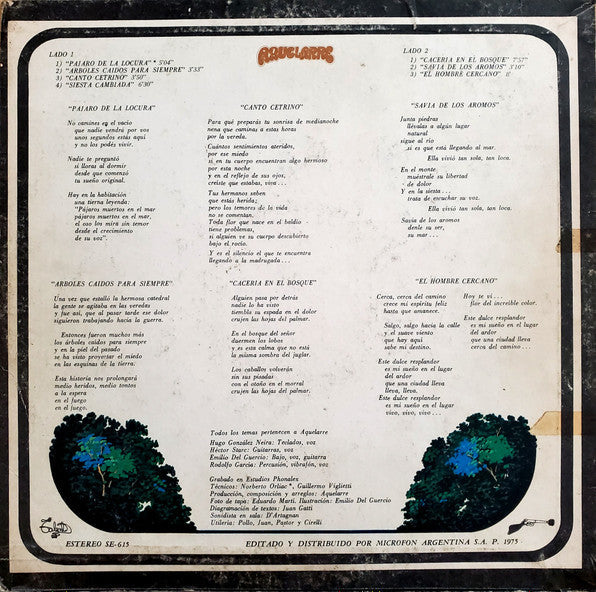 Aquelarre - Siesta (Vinyl, LP, Album) Very Good Plus (VG+) / Very Good (VG)