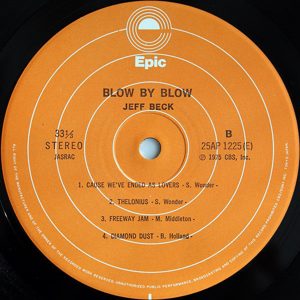 Jeff Beck - Blow By Blow (Vinyl, LP, Album, Reissue) Very Good Plus (VG+) / Very Good Plus (VG+)