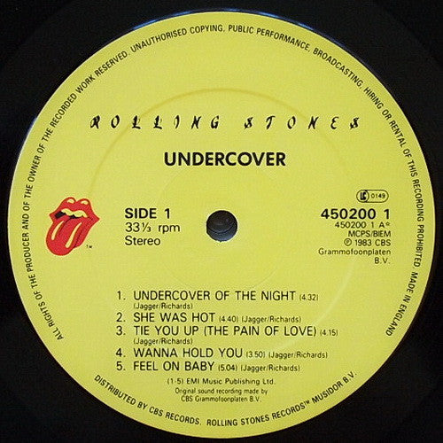 The Rolling Stones - Undercover (Vinyl, LP, Album, Reissue, Stereo) Very Good (VG) / Very Good (VG)