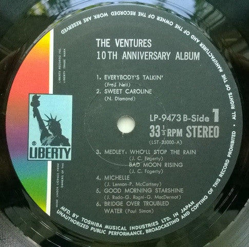 The Ventures - 10th Anniversary Album (Vinyl, LP, Album, Stereo)