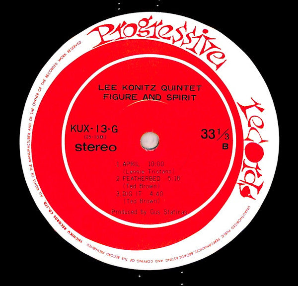 Lee Konitz Quintet - Figure & Spirit (Vinyl, LP, Album) Very Good Plus (VG+) / Very Good (VG)