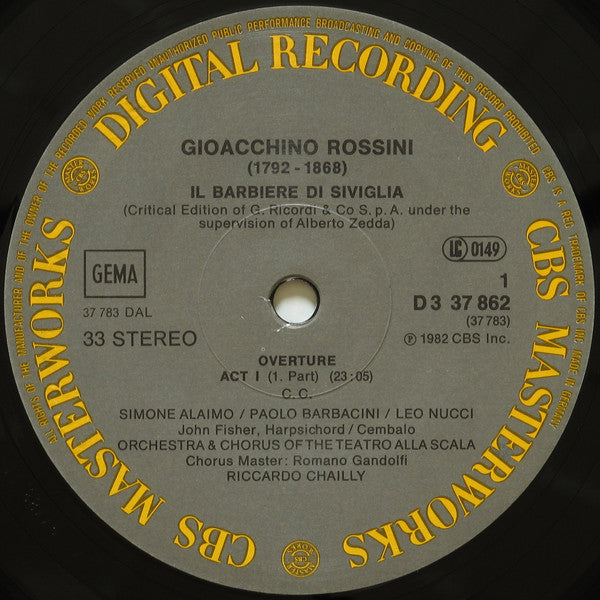 Gioacchino Rossini - Il Barbiere Di Siviglia (3xVinyl, Box Set, LP) Near Mint (NM or M-) / Very Good Plus (VG+)