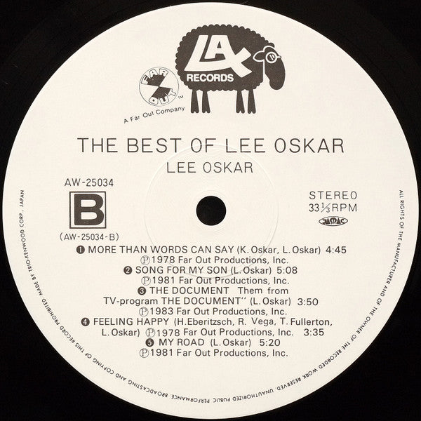 Lee Oskar - The Best Of Lee Oskar (Vinyl, LP, Compilation, Stereo) Very Good Plus (VG+) / Very Good (VG)