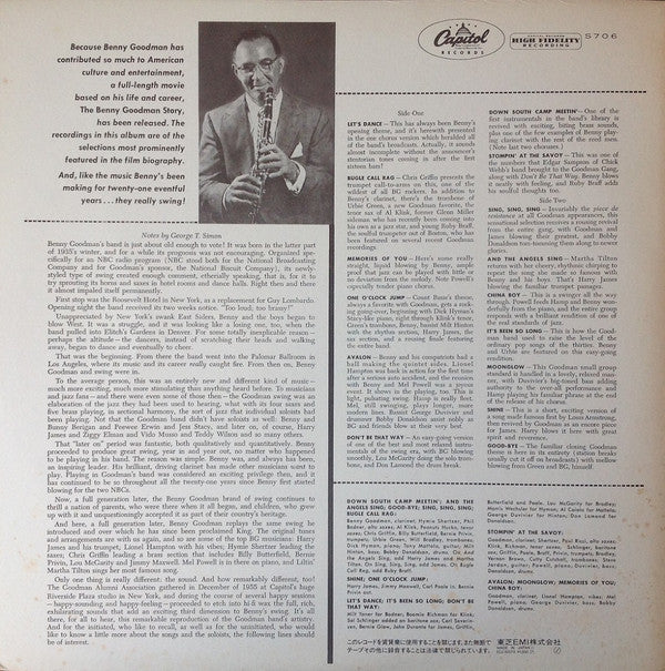 Benny Goodman - The Benny Goodman Story = ベニー・グッドマン物語 (Vinyl, LP, Album, Reissue, Mono) Very Good Plus (VG+) / Very Good (VG)