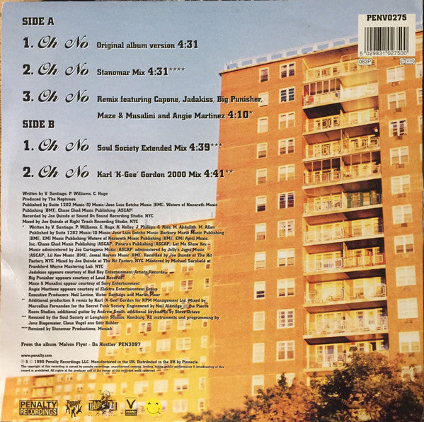 Noreaga - Oh No (Original & Remixes) (Vinyl, 12") Very Good Plus (VG+) / Good Plus (G+)