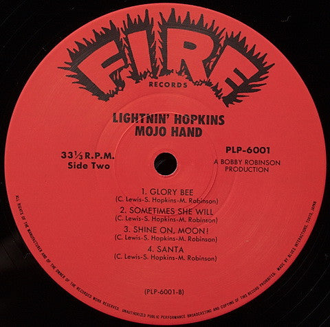 Lightnin' Hopkins - Mojo Hand (Vinyl, LP, Album, Reissue, Mono) Near Mint (NM or M-) / Very Good Plus (VG+)