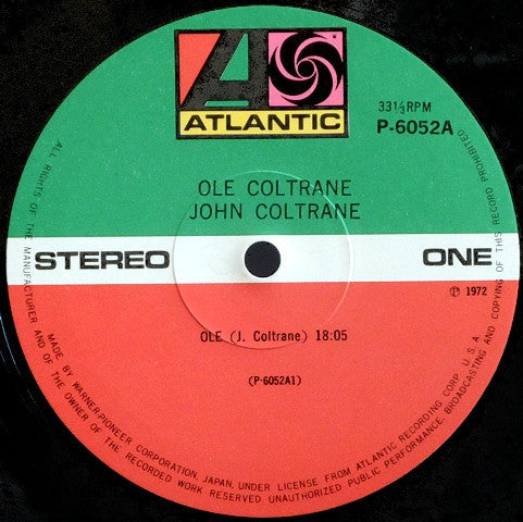 John Coltrane - Olé Coltrane (Vinyl, LP, Album, Reissue, Stereo)