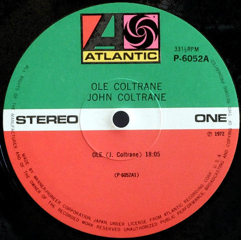 John Coltrane - Olé Coltrane (Vinyl, LP, Album, Reissue, Stereo) Very Good Plus (VG+) / Very Good Plus (VG+)