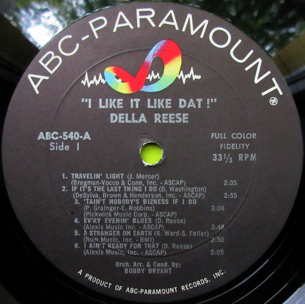 Della Reese - I Like It Like Dat! (Vinyl, LP, Mono) Very Good (VG) / Very Good (VG)