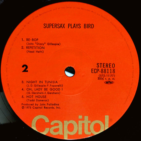 Supersax - Supersax Plays Bird (Vinyl, LP, Album)