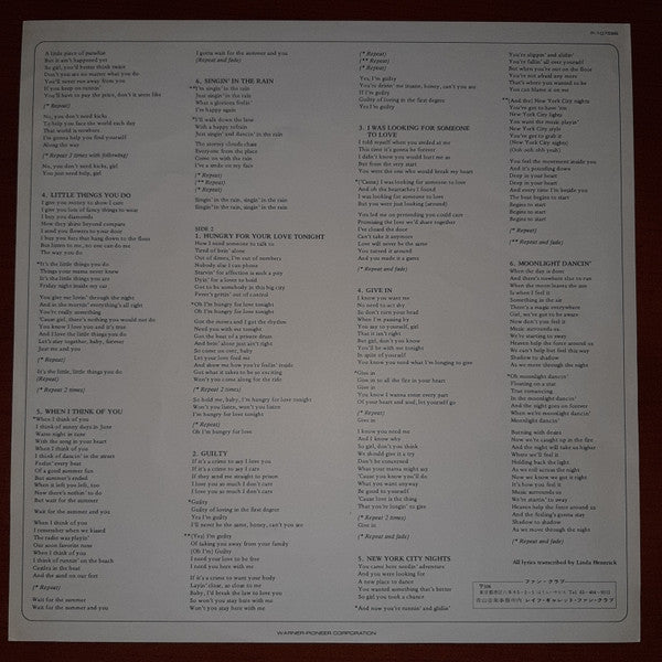 Leif Garrett - Same Goes For You (Vinyl, LP, Album) Very Good (VG) / Very Good Plus (VG+)