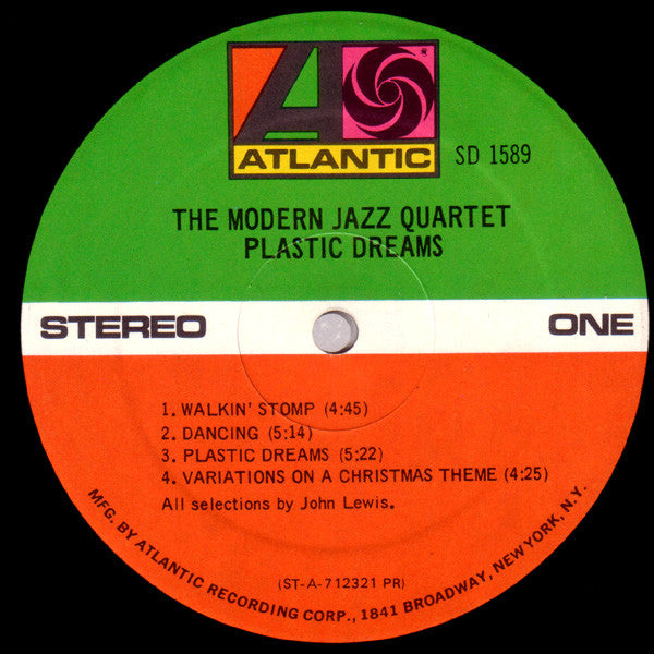 The Modern Jazz Quartet - Plastic Dreams (Vinyl, LP, Album, Stereo) Very Good Plus (VG+) / Very Good (VG)