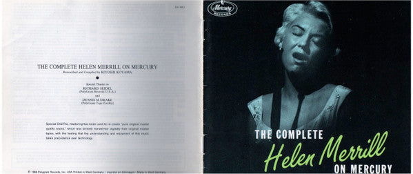 Helen Merrill - The Complete Helen Merrill On Mercury (4xVinyl, Box Set, LP, Album, Compilation) Near Mint (NM or M-) / Very Good Plus (VG+)