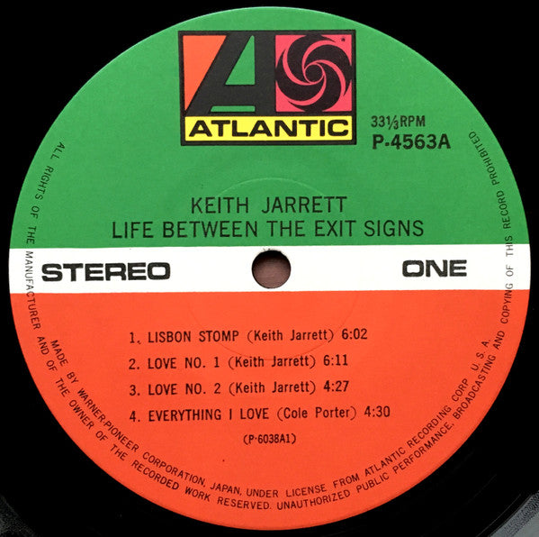 Keith Jarrett - Life Between The Exit Signs (Vinyl, LP, Album, Reis...