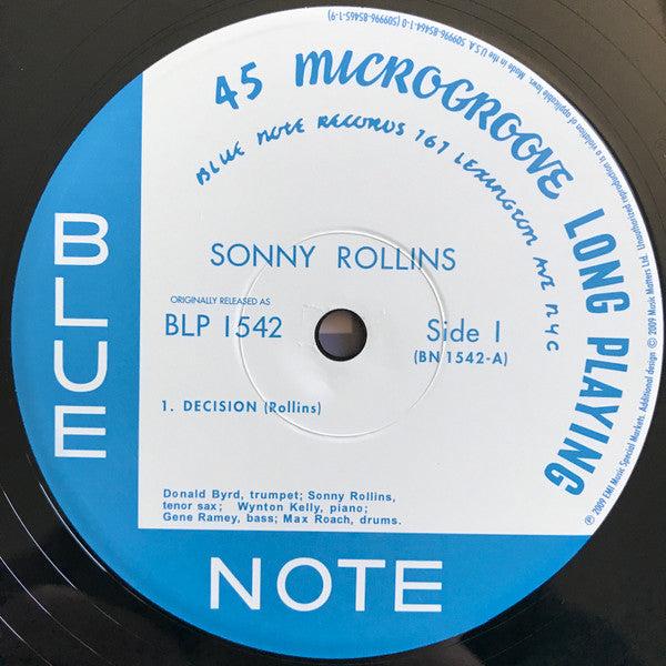 Sonny Rollins - Sonny Rollins (2xVinyl, 12", 45 RPM, Album, Limited Edition, Numbered, Reissue, Mono) Very Good Plus (VG+) / Very Good Plus (VG+)
