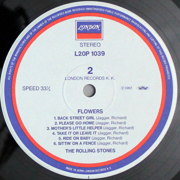 The Rolling Stones - Flowers (Vinyl, LP, Compilation, Reissue, Stereo) Very Good Plus (VG+) / Very Good Plus (VG+)