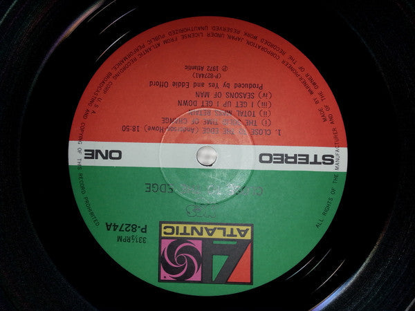 Yes - Close To The Edge = 危機 (Vinyl, LP, Album, Reissue)