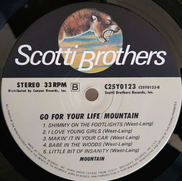 Mountain - Go For Your Life (Vinyl, LP, Album, Stereo)