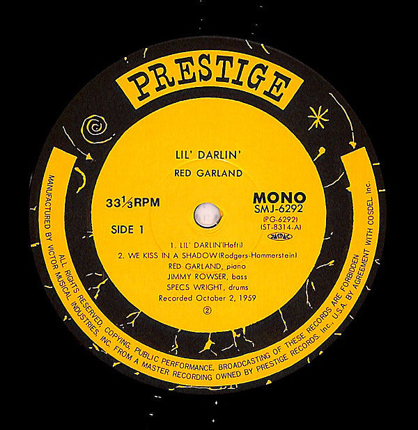 Red Garland - Lil' Darlin' (Vinyl, LP, Album, Limited Edition, Reissue, Mono) Very Good Plus (VG+) / Very Good Plus (VG+)
