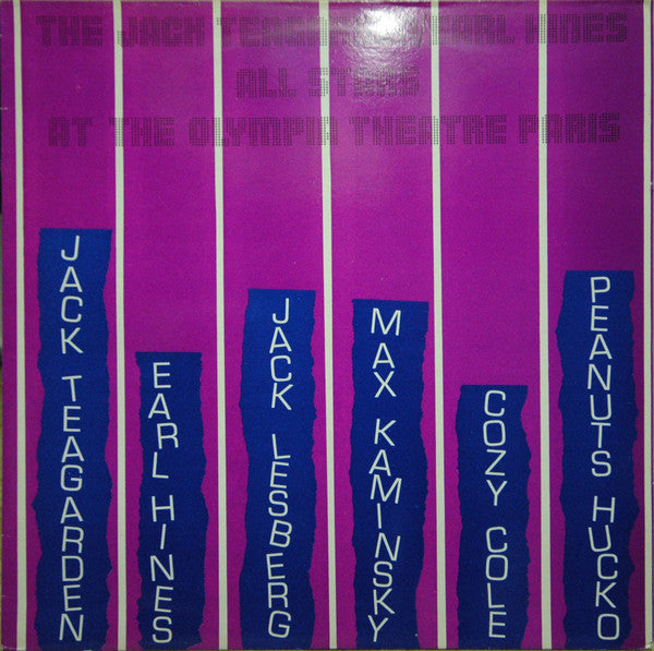 Jack Teagarden - The Jack Teagarden / Earl Hines All Stars At The Olympia Theatre Paris (Vinyl, LP, Album, Mono) Very Good Plus (VG+) / Very Good Plus (VG+)