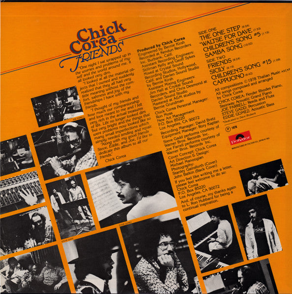 Chick Corea - Friends (Vinyl, LP, Album)