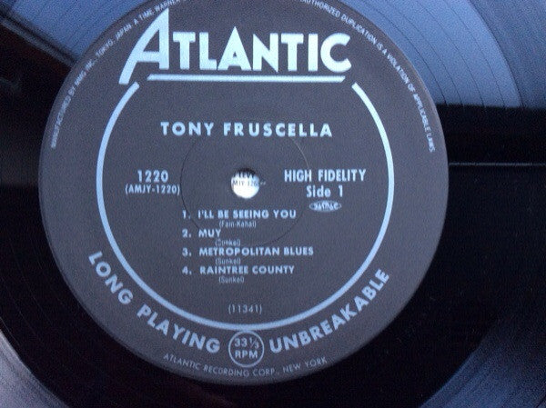 Tony Fruscella - Tony Fruscella (Vinyl, LP, Album, Limited Edition, Reissue, Mono) Very Good Plus (VG+) / Very Good Plus (VG+)