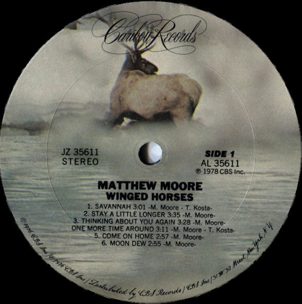 Matthew Moore - Winged Horses (Vinyl, LP, Album) Good Plus (G+) / Very Good Plus (VG+)