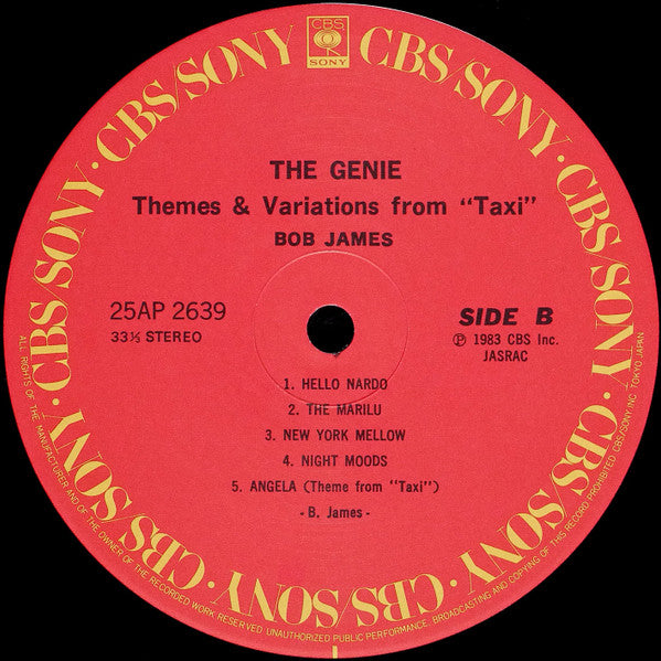 Bob James - The Genie: Themes & Variations From The TV Series "Taxi...