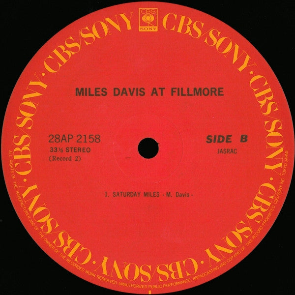 Miles Davis - Miles Davis At Fillmore (Vinyl, LP, Album, Reissue)