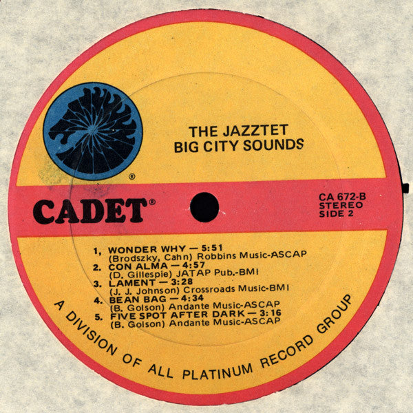 The Jazztet - Big City Sounds (Vinyl, LP, Album, Reissue) Very Good (VG) / Very Good (VG)