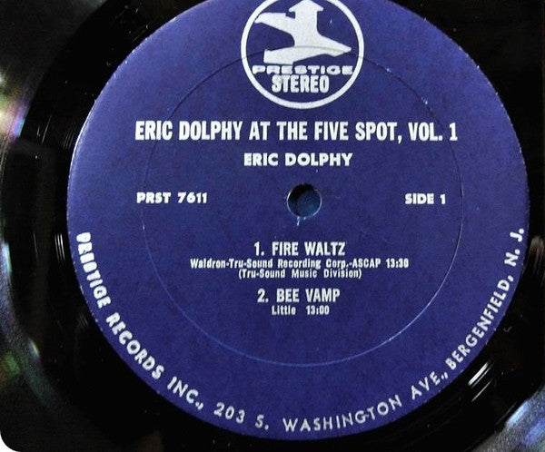 Eric Dolphy - At The Five Spot, Vol. 1 (Vinyl, LP, Album, Reissue, Stereo) Good Plus (G+) / Very Good (VG)