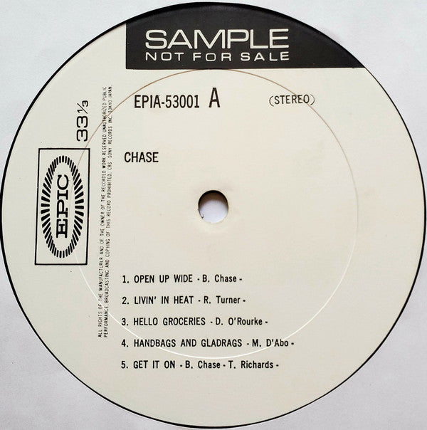 Chase (5) - Chase (Vinyl, LP, Album, Stereo)