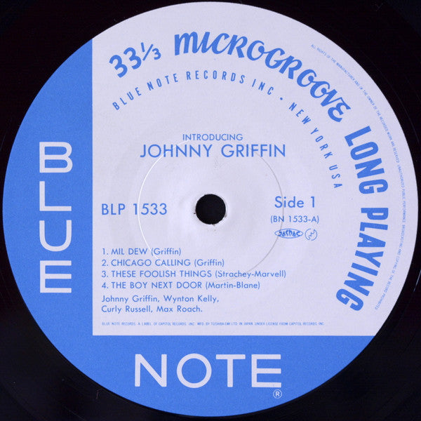 Johnny Griffin - Introducing Johnny Griffin (Vinyl, LP, Album, Reissue, Mono) Very Good (VG) / Very Good Plus (VG+)