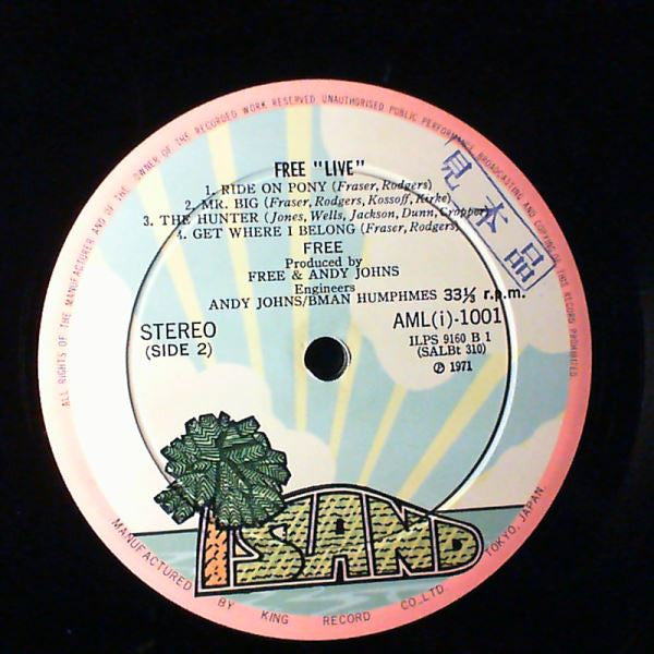 Free - Free Live (Vinyl, LP, Album)