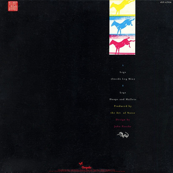 The Art Of Noise - Legs (Vinyl, 12", 33 ⅓ RPM, Single, Stereo) Very Good Plus (VG+) / Very Good (VG)