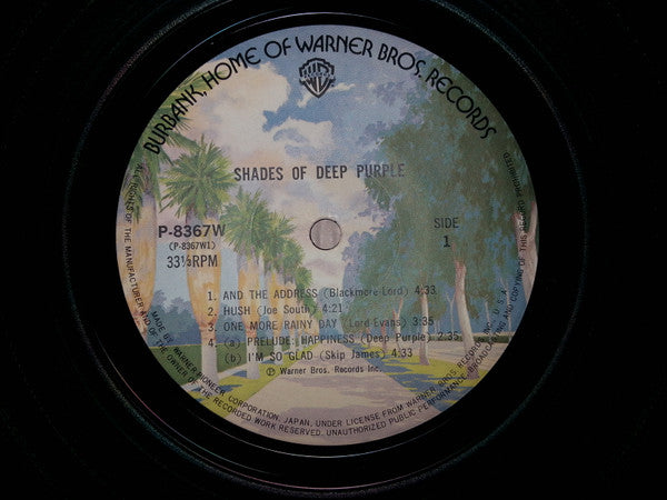Deep Purple - Shades Of Deep Purple (Vinyl, LP, Album, Reissue) Very Good Plus (VG+) / Fair (F)