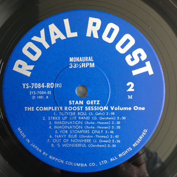 Stan Getz - The Complete Roost Session Vol. 1 (Vinyl, LP, Compilation, Mono) Very Good Plus (VG+) / Very Good Plus (VG+)