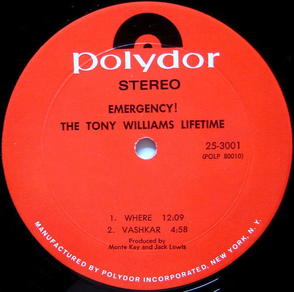 The Tony Williams Lifetime - Emergency! (2xVinyl, LP, Album) Very Good (VG) / Very Good (VG)