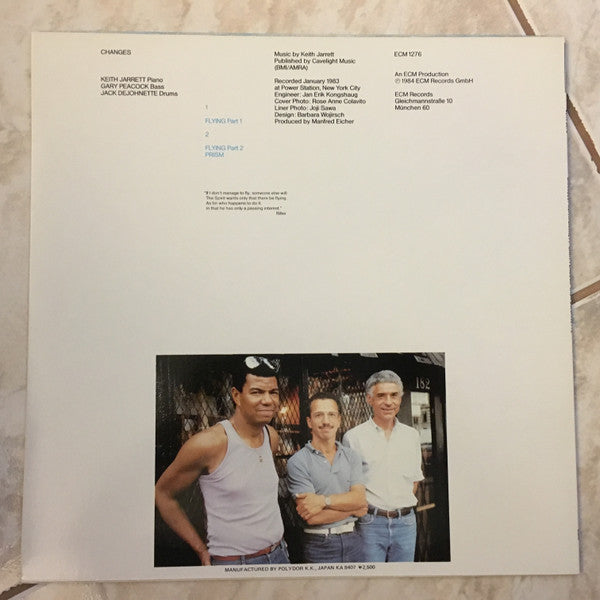 Keith Jarrett - Changes (Vinyl, LP, Album, Stereo)