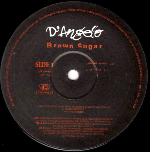 D'Angelo - Brown Sugar (2xVinyl, LP, Album, Reissue, Unofficial Release) Good Plus (G+) / Very Good (VG)