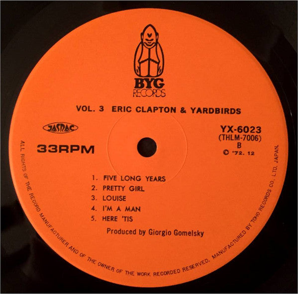 Eric Clapton - Faces And Places Vol. 3 (Vinyl, LP, Album, Reissue, Stereo) Near Mint (NM or M-) / Very Good (VG)