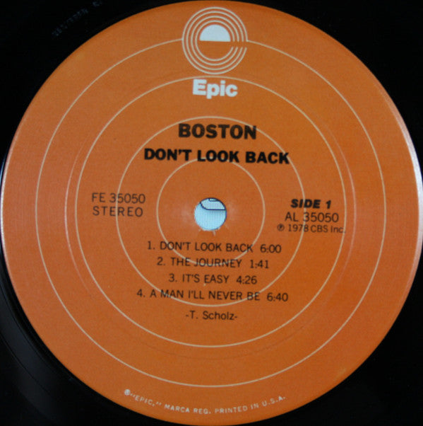 Boston - Don't Look Back (Vinyl, LP, Album) Good Plus (G+) / Very Good Plus (VG+)