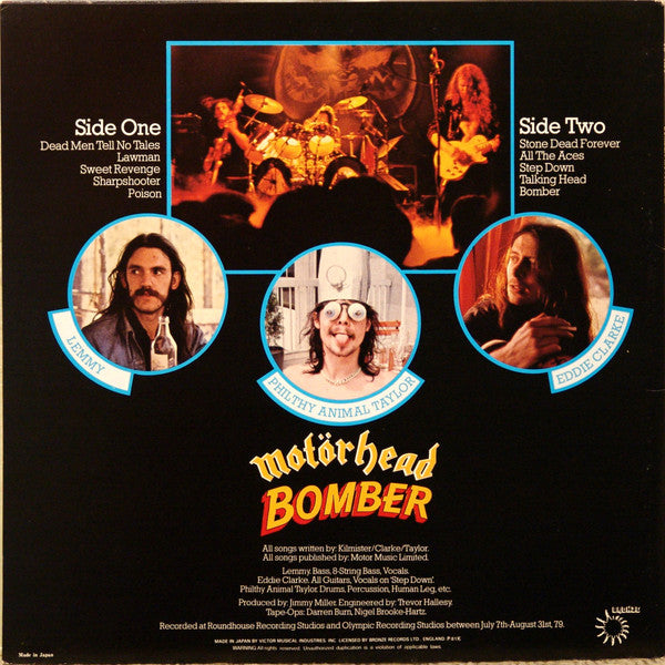 Motörhead - Bomber (Vinyl, LP, Album, Reissue) Very Good Plus (VG+) / Very Good (VG)