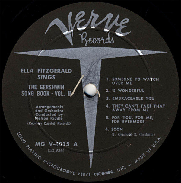 Ella Fitzgerald - Ella Fitzgerald Sings The Gershwin Song Book Vol. 2 (Vinyl, LP, Album, Mono) Good Plus (G+) / Fair (F)