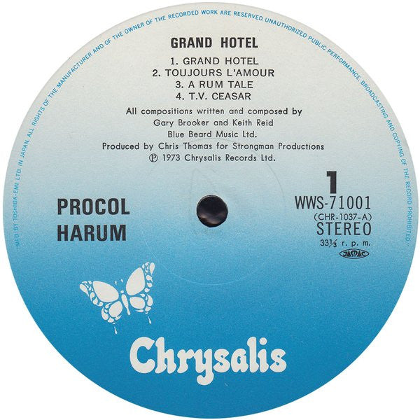 Procol Harum - Grand Hotel (Vinyl, LP, Album, Reissue) Very Good Plus (VG+) / Very Good (VG)