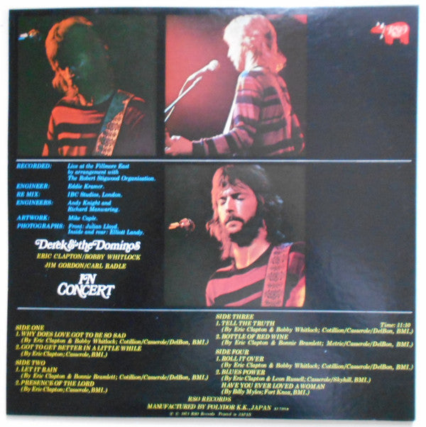 Derek & The Dominos - In Concert (Vinyl, LP, Album)