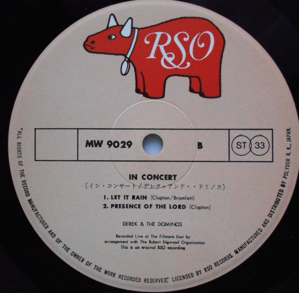 Derek & The Dominos - In Concert (Vinyl, LP, Album)