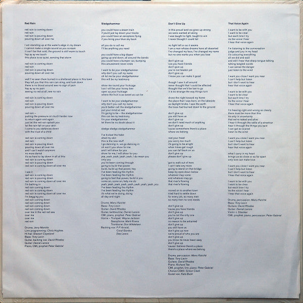 Peter Gabriel - So (Vinyl, LP, Album, Stereo) Very Good (VG) / Very Good (VG)