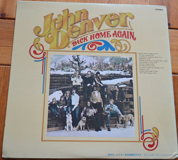 John Denver - Back Home Again (Vinyl, Stereo, LP, Album)