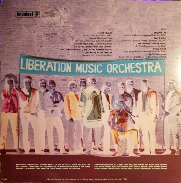 Charlie Haden - Liberation Music Orchestra (Vinyl, LP, Album, Reissue, Stereo) Very Good Plus (VG+) / Very Good (VG)